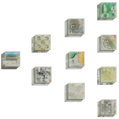 Grid Series l: Map. Installation View