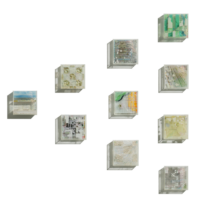 Grid Series l: Map. Installation View